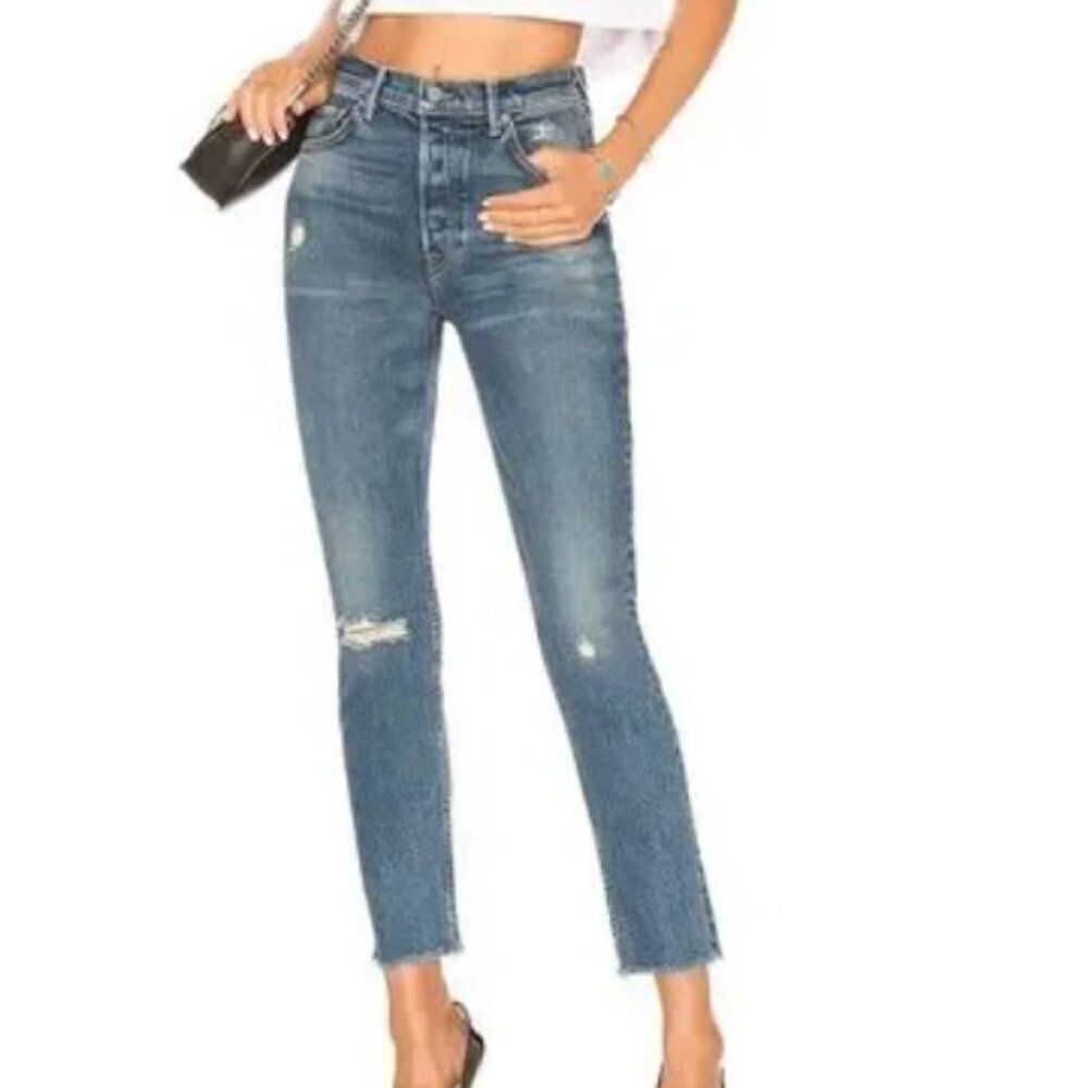 GRLFRND Karolina Distressed Skinny Jeans Size 26